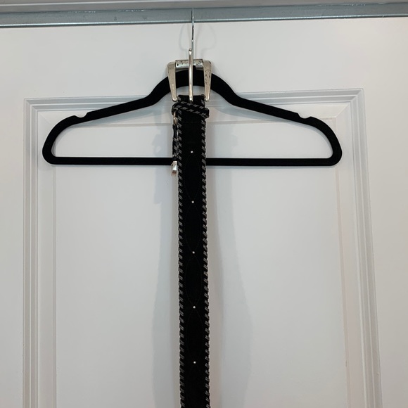 Michael Kors vintage runway black suede belt
